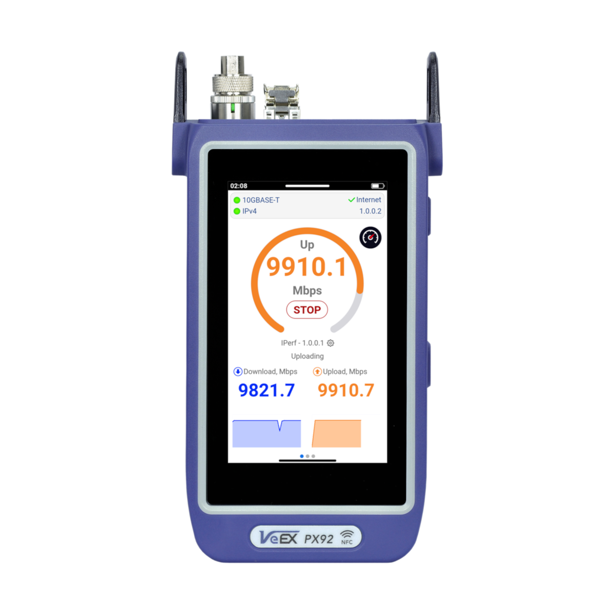 VeEX PX92T Multi-Gigabit Internet Services, Ethernet Speed & Wi-Fi Test Solution