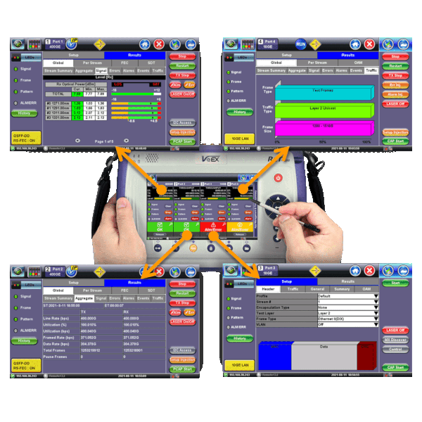 VeEX RXT-6402 Advanced Dual 400G Multi-service Test Module