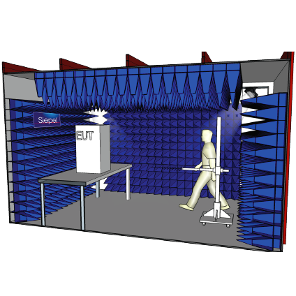 SIEPEL ARES 1P Anechoic Chamber til DO-160G & MIL-STD-461G