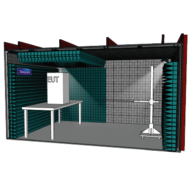 SIEPEL ARES 1F Semi-Anekoisk Kammer til DO-160G & MIL-STD-461G