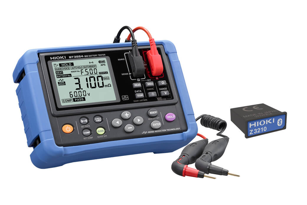 Hioki BT3554-92 batteritest BT3554-52 + trådløs adapter Z3210 (Anbefalet)