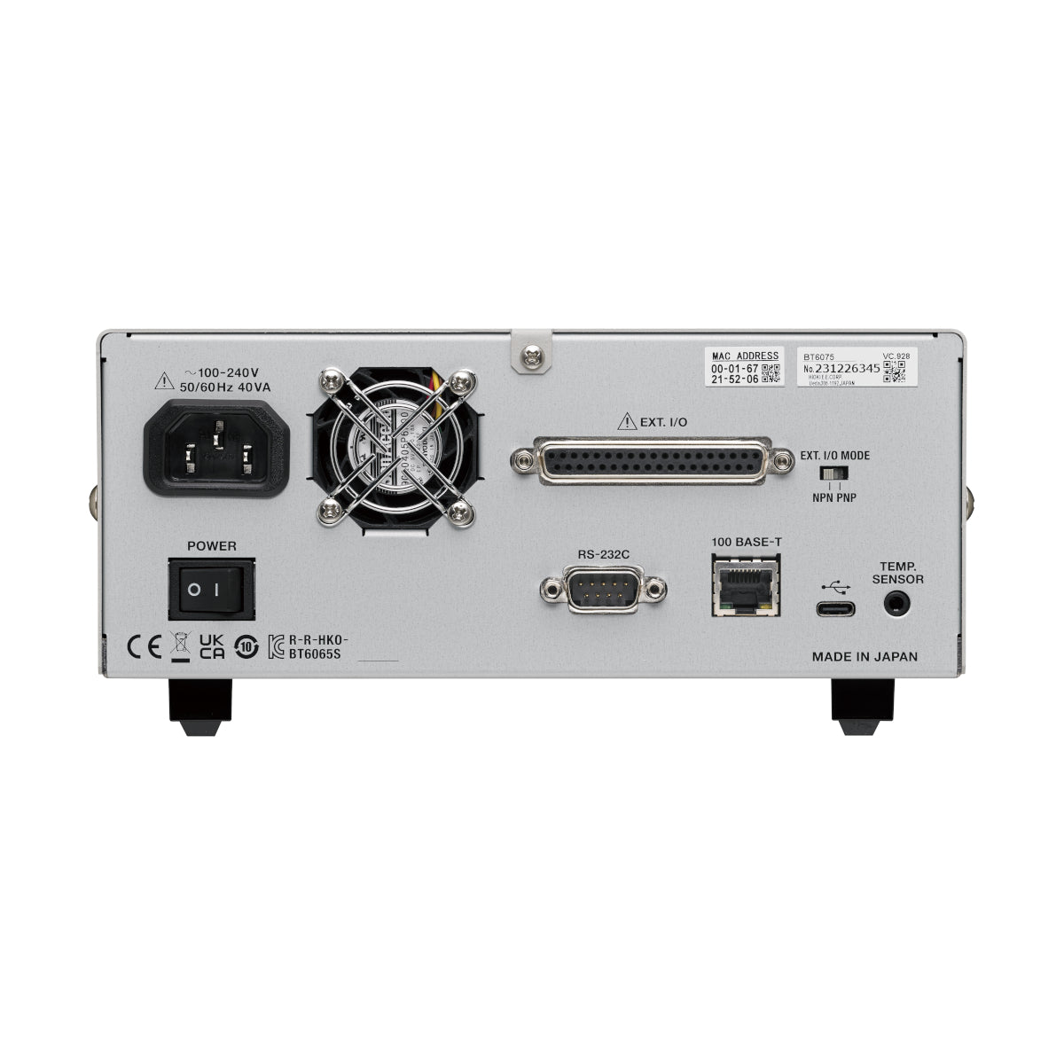 Hioki BT3554-50 Batteritest Pin Type Ledning ikke inkluderet