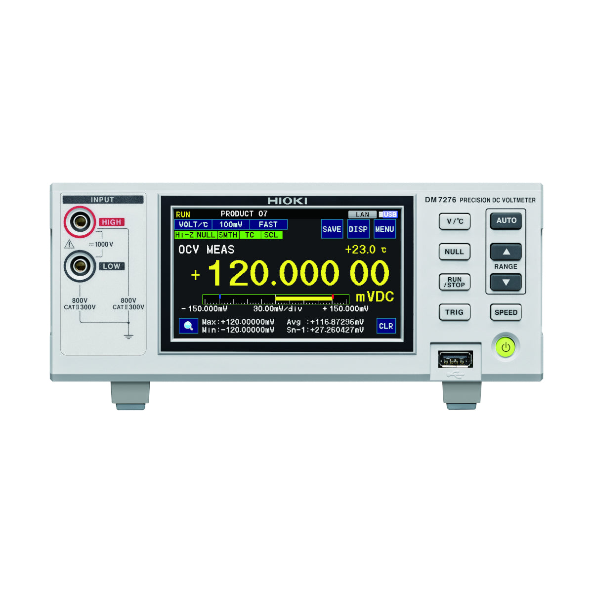 Hioki DM7276-01 Precision DC Voltmeter