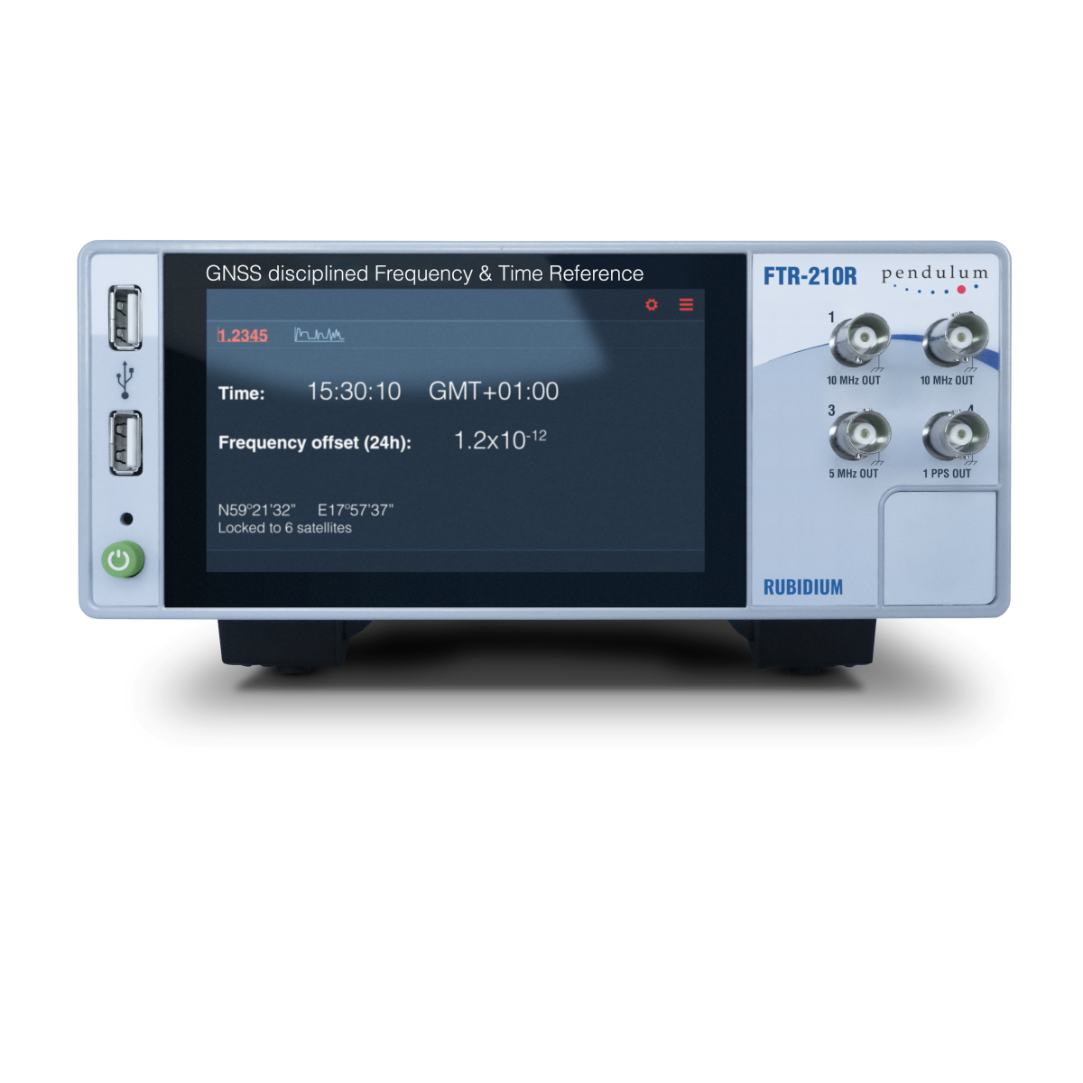 Pendulum FTR-210R GNSS disciplined Frequency & Time Reference