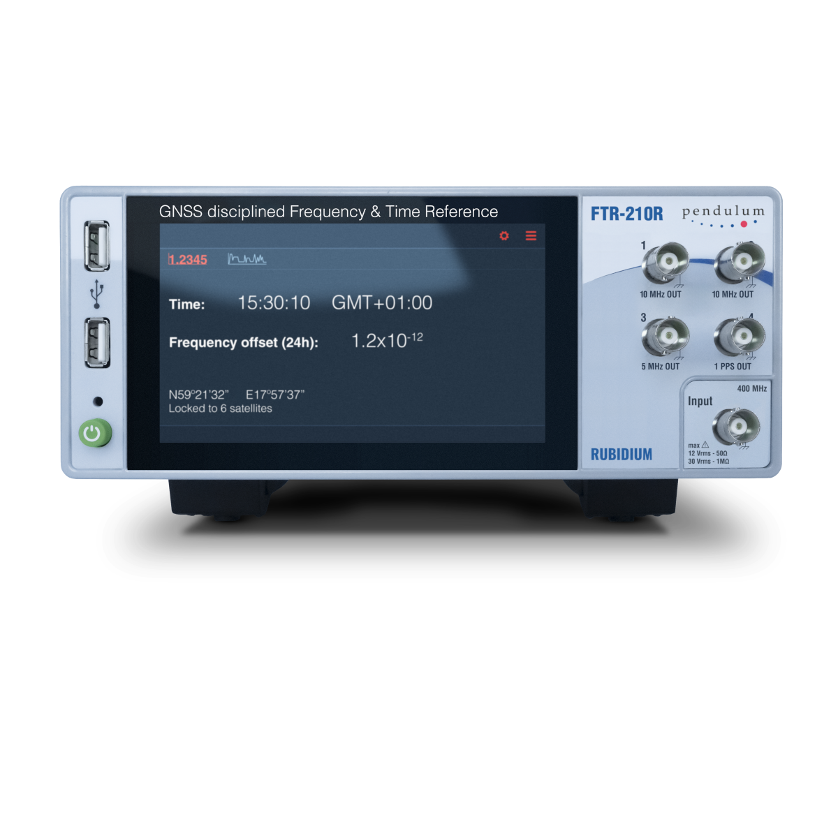 Pendulum FTR-210R GNSS disciplined Frequency & Time Reference
