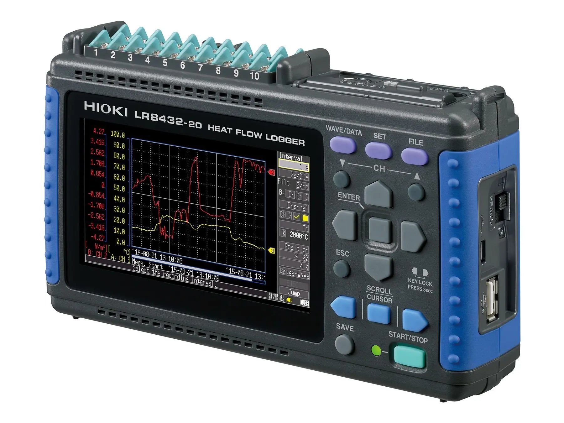 Hioki LR8432-20 Heat Flow Logger