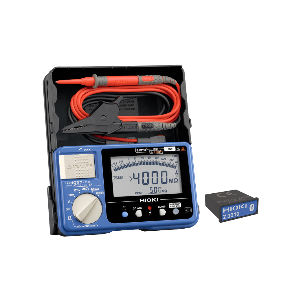 DEMO - Hioki IR4057-90 Isolationsmåler pakket med den trådløse adapter Z3210