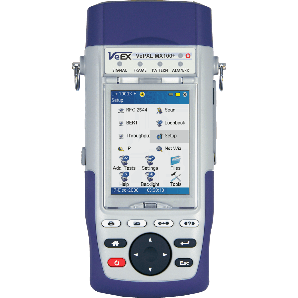 VeEX MX100e+ Handheld Ethernet Test Set