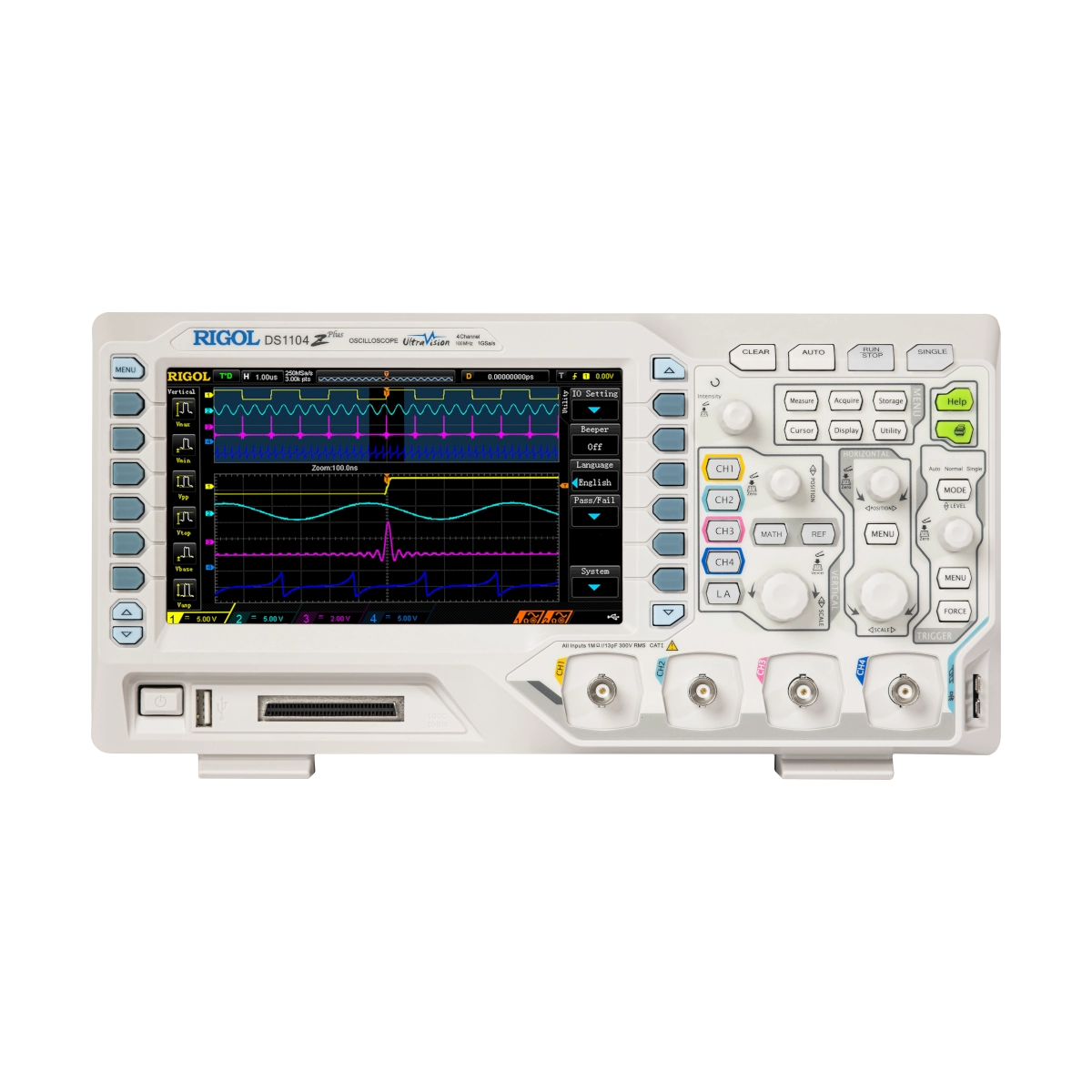 RIGOL DS1104Z-S-Plus 100 MHz Oscilloscope