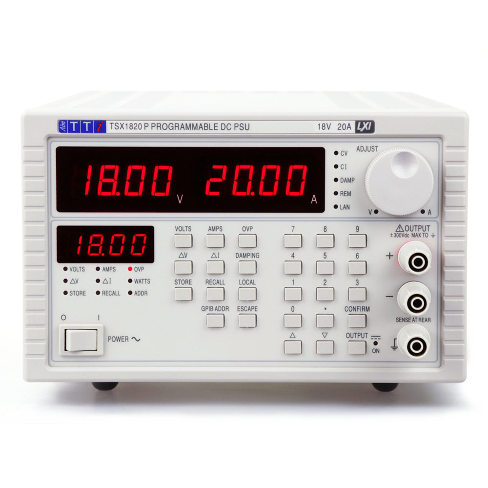 Aim-TTi TSX1820P LXI Bench/System silent DC Power Supply with mixed-mode regulation