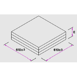 SIEPEL SEA-MML Tre lag flad absorber