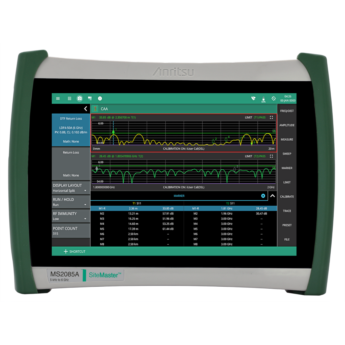 Anritsu MS2085A Kabel- og Antenneanalysator