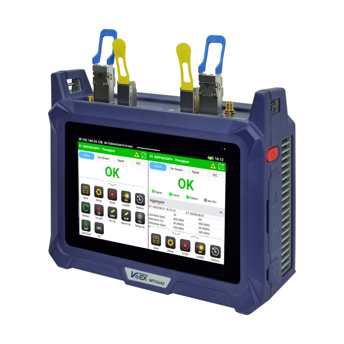VeEX MTX642 Dual 400G Portable Test Set