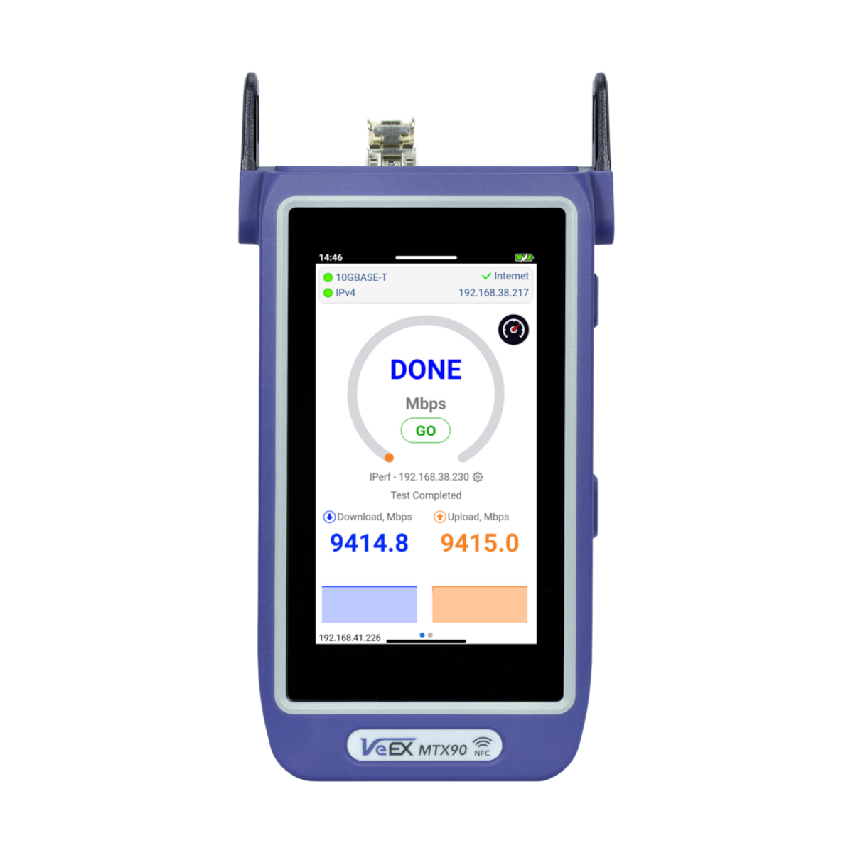 VeEX MTX90 Multi-Gigabit Internet Services, Ethernet Speed & Wi-Fi Test Solution