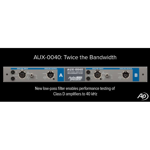 Audio Precision AUX-0040 Switching Amplifier Measurement Filters
