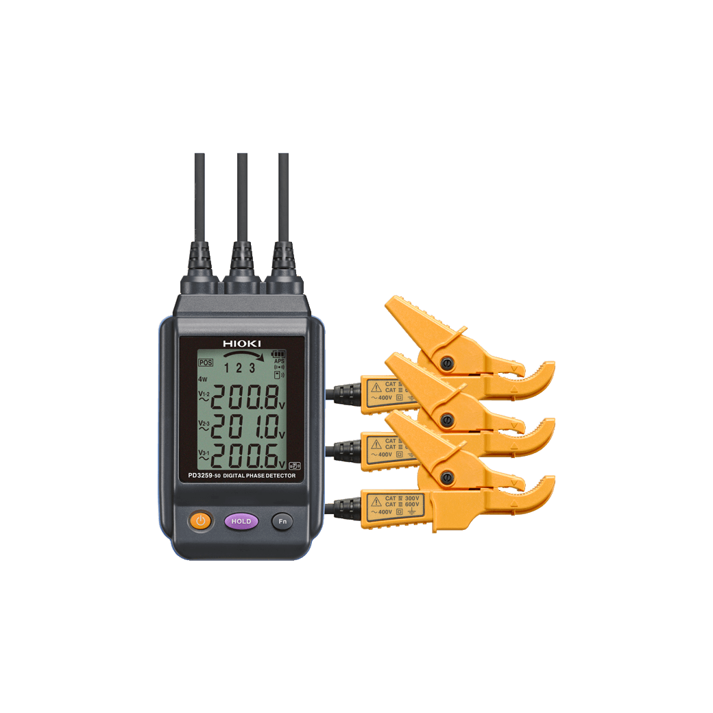 Hioki PD3259-50 Digital Phase Detector with the Wireless Adapter Z3210