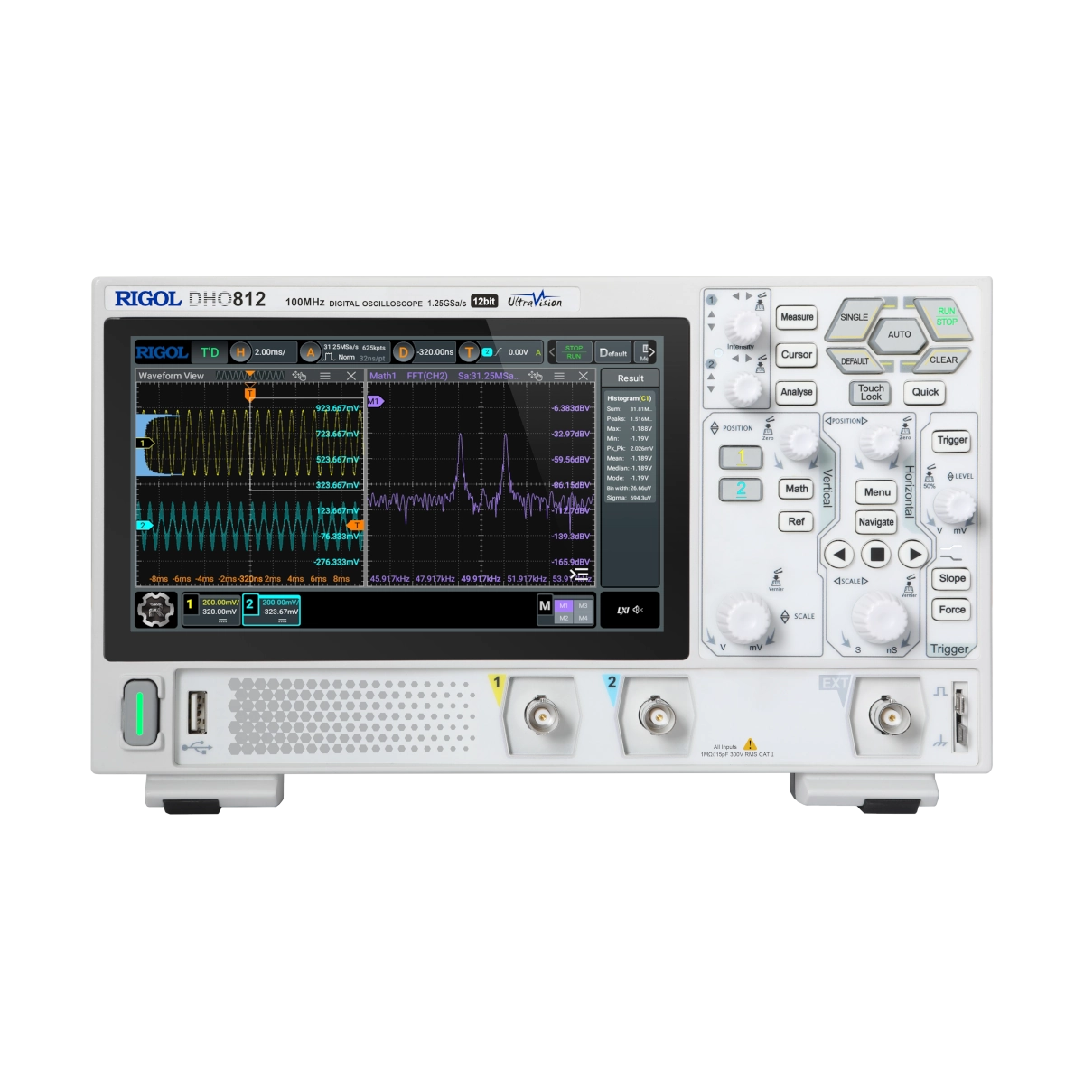 RIGOL DHO812 100MHz Oscilloscope