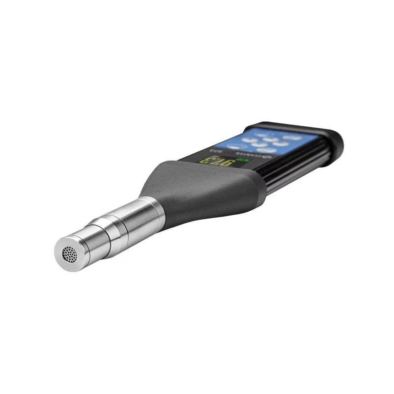 Digital device with a screen and metallic end on a white background