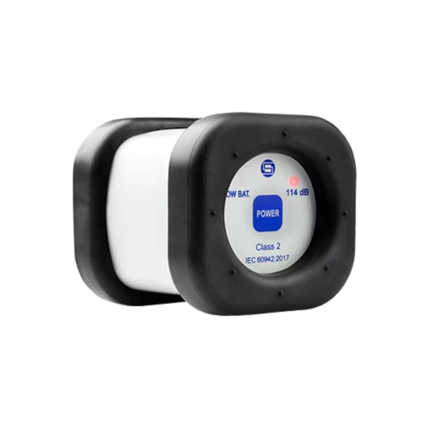 Svantek SV 34B Class 2 Sound Calibrator with a digital display on a white background