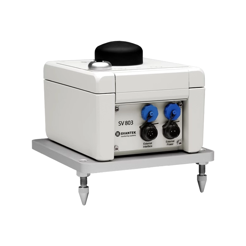 Scientific device with 'Svantek' branding on a white background