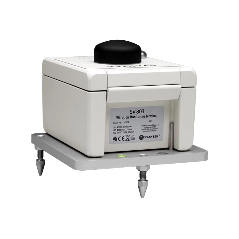 Vibration monitoring terminal SV 803 on a white background