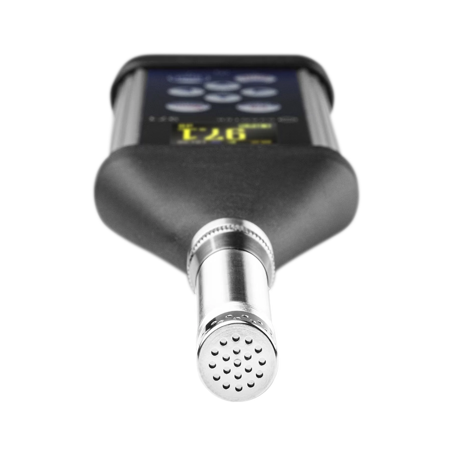 Digital device with a digital display on a white background