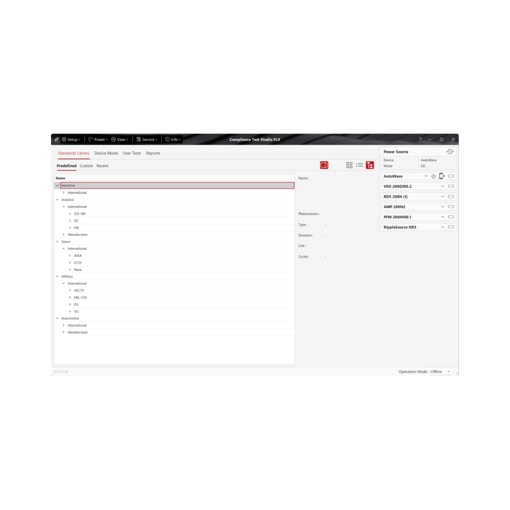 EM Test CTS-FLX Compliance Test Studio Software