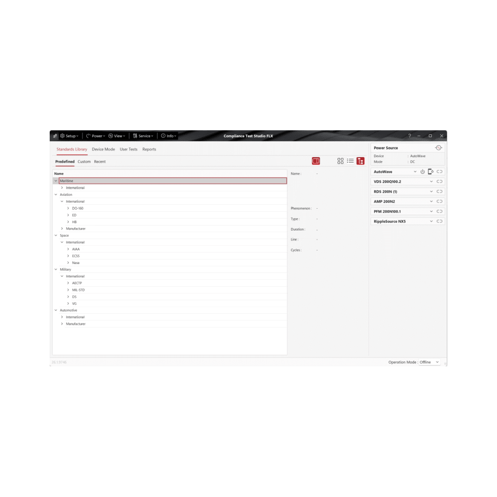 EM Test CTS-FLX Compliance Test Studio Software
