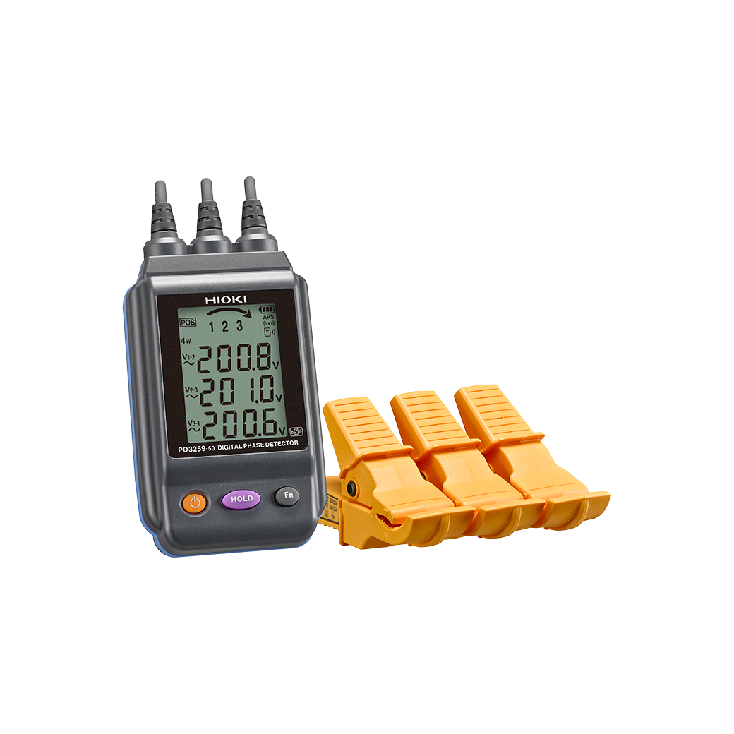 Demo - HIOKI PD3259-50 Digital fase detektor med den trådløse adapter Z3210